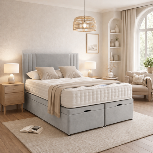 Cavendish Ottoman Bed Frame with 54 inch headboard
