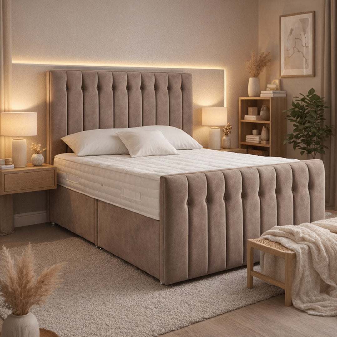Stormness Divan Bed with 54 inch headboard and footboard